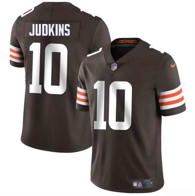 Men's Cleveland Browns #10 Quinshon Judkins Brown 2025 Draft Vapor Untouchable Limited Stitched Football Jersey